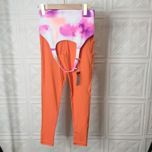 Bộ đồ tập gym yoga aerobic thể thao nữ bao gồm áo bra loang màu kèm mút và quần dài chất liệu thun poly BINSPORTS BD252