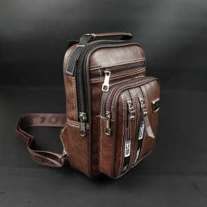 TAS SELEMPANG PRIA KULIT PU SPORTY POLO AMSTAR
