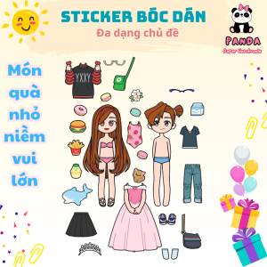 (39B)Bộ Avatar Sticker đồ chơi bóc dán đồ chơi handmade tự làm sáng tạo