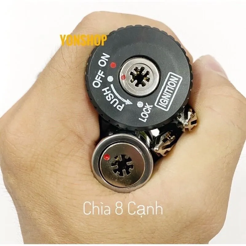 Bộ Ổ Khoá Xe Ya Jupiter Chìa 6 - 8 Cạnh Chống Trộm Hàng Cao Cấp