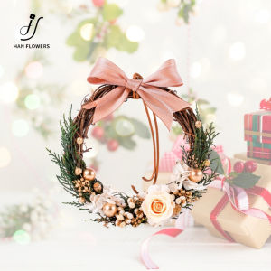 【Local Seller】DIY Christmas Wreath Minimalist Style Preserved Flower Christmas Decor & Door Wreath