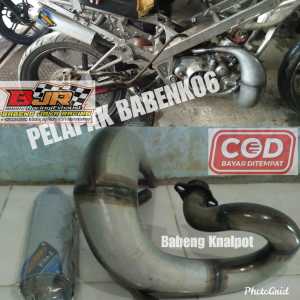 TERLARIS KNALPOT UDANG TRAIL NINJA 2 TAK R RR  SATRIA 2 TAK RX KING RX Z MODEL KTM FULLSISTEM  PNP  RANGKA STANDAR KTM KLX CRF PLAT KARAT ORIGINAL BY Babeng Jaya Racing