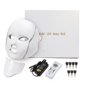 DECINIEE 7 Colors Light LED Facial Mask Photon Therapy Beauty Machine With Neck Skin Rejuvenation Face Care Anti Acne Whitening Instrument