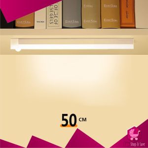 BabyShop-C1300 Lampu Sensor Gerak Tempel Dinding Magnetic Motion Stick Panjang LED Belajar Lampu LED