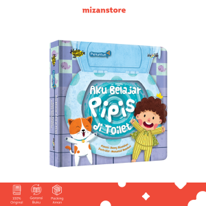 DAR Mizan - Buku Anak Halo Balita.Penuntun Aku Belajar Pipis Di Toilet Boardbook - Usia 0-5 Tahun - Mizan