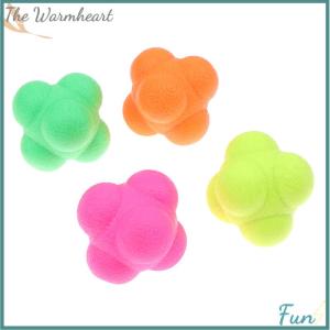 【The Warmheart】 Hexagon Reaction Ball Agility Training Ball For Basketball Football Kids Adult Coordination Reflex Fitness Training Ball