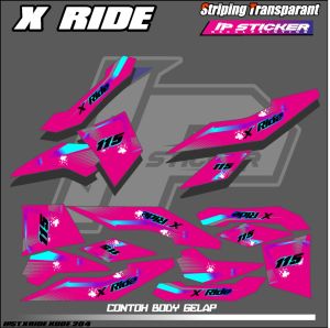 X RIDE(COD) STIKER STRIPING MOTOR YAMAHA X RIDE - STIKER LIST GRAFIK SIMPLE WARNA VARIASI DESAIN RACING HOLOGRAM DAN TRANSPARAN BISA COD IP.KODE-204
