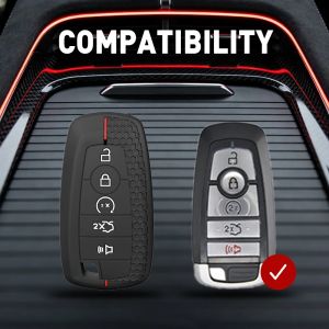Kail Smart Key Silicone Case Cover for Ford Taurus Explorer Mustang Escape Auto Accessories 4Y1Z7