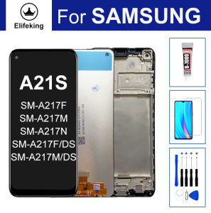 LCD For SAMSUNG A21s A217 SM-A217F SM-A217DS A217DSN A217M Display Touch Screen Digitizer Assesmbly Replacement+Tool+Glue