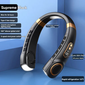 2025 New Portable Halterneck Fan USB Handheld Silent Multi-function BladelessElectric Fan Cross-border Duct fan Hvac tools