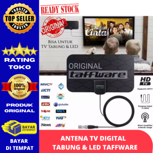 [ BERGARANSI ] Antena TV Digital 4K Super Jernih Televisi Tabung LED Indoor DVB-T2 4K 25dB TFL-D139 Original Tafware Anti Petir Antene Digital TV Set-Top Box Boster Remot Tipi Outdoor Semua Siaran Terbaru Dalam Ruangan Tempel Dinding Untuk Segala Jenis TV