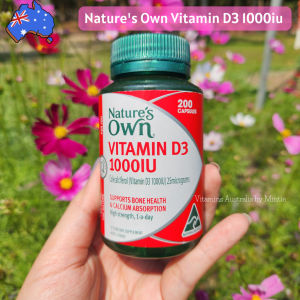 Natures Own Vitamin D3 1000iu 200 Capsules วิตามินดี3
