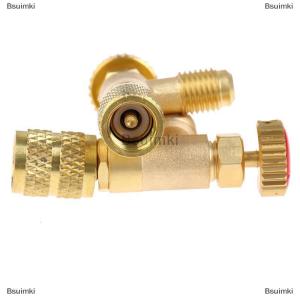 [COD] Bsuimki Air conditioning repair liquid safety valve R410A R22 1 4 5 16 Safety Adapter