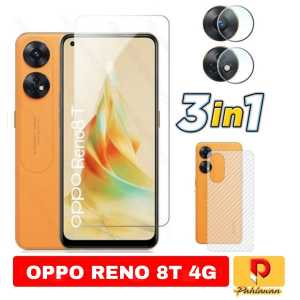 PROMO PAKET 3 INC 1 Tempered Glass OPPO A18 2023 / OPPO A38 4G / OPPO A38 4G NFC 2023 / OPPO A58 4G / OPPO RENO 8T 4G / OPPO A17 Anti Gores Kaca Clear