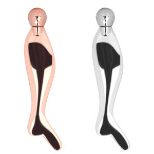 DECINIEE 1Pc Zinc Alloy Facial Body Scraping Board Press Point Metal Fish Gua Sha Scraper Physical Therapy Pain Relief Body Massage Tools