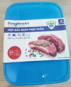 Bộ 6 hộp bảo quản thực phẩm Donghea (500+800+1500+3000+5000+8000ml)