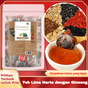 Teh Ginseng Murbei Goji Hitam Herbal Sehat Daya Tahan Tubuh Ginseng Mulberry Black Goji Berry Tea