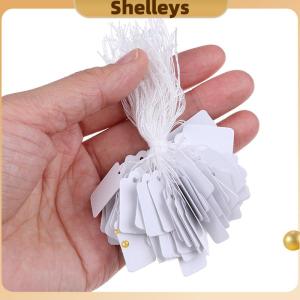 [Shelleys] 300pcs LABEL Tie String strung ticket เครื่องประดับสินค้าแสดงราคาแท็ก
