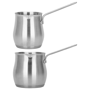 Multiple Stovetop Compatible Coffee Maker Stainless Steels Turkish Pour Kettle Milk Warmer Coffee Pot with Long Handle