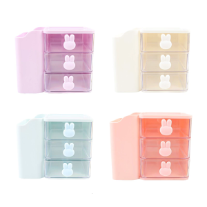 Pen Holder Office Desktop Cosmetic Stationery Storage Box Desk Organiser Desk Tidy Makeup Brush Organiser with Drawer