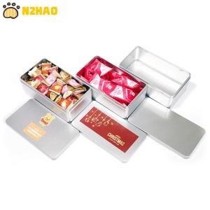 【N2HAO】 Mini Tinplate Soap Box Hairpin Metal Rectangular Iron Box Small Square Storage Jewelry Nail Beauty Candy Coin Pill Cases