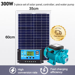 Solar Water Pump 180W 12V Multi-Function Booster Pump Electric Booster Water Pump with Solar Panel and Controller