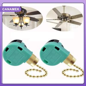 【CANAMEK】 Ceiling Fan Switch 3 Speed 4 Wire ZE-268S6 Fan Pull Chain Speed Control Switch