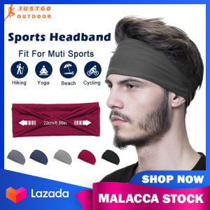 Sports Headband Running Fitness Sweatband Elastic Hairbands Yoga Sweat Absorbent Cooling For Men Women Headwrap Sports Hair Bands | JUSTGOOUTDOOR