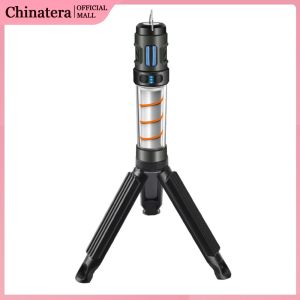 3 in 1 Work Light USB Rechargeable Telescoping Tripod Outdoor Light Waterproof Night Fishing Lights for Outdoor Camping
