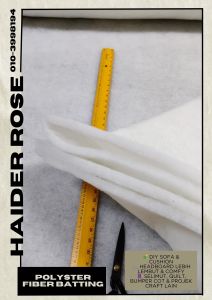 Polyester Fiber Batting | 0.5 Inch (1/2 Inch) Thick | 80 Inch Length | Sofa Cushion Headboard & Upholstery DIY | Cushion Padding