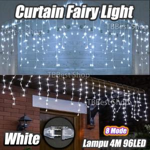 Deepavali 3color Leather line Curtain Fairy lights for Room decor 5m Deepavali Decoration lights 138led 8/11 modes Curtain light 5Meters Lampu led light strip Colorful Festive Ornament Lotus lamp Waterproof lighting Connectable Lampu Diwali String light