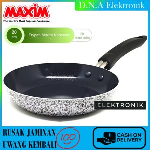 Maxim Neostone Frypan 20 Cm Ceramic Wajan Anti Lengket Lapisan Ceramic Frypan Penggorengan Marble