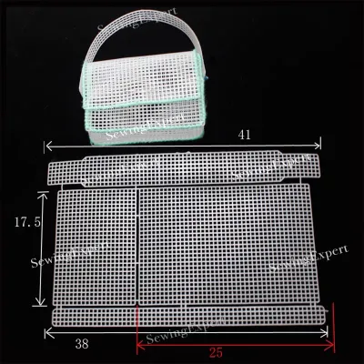 Kanvas Plastik Kerangka Shoulder Bag Tas Rajut / Jaring Tas Baguette Bag Untuk Hadiah / DIY Crochet Knit Bag Kerajinan