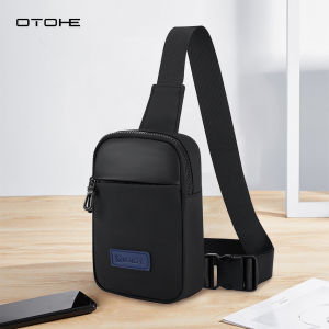 OTOHE Oxford Men Chest Bag Fashion Pouch Bag Travel Shoulder Bag Casual Chest Bag Fashion Shoulder Bag Waterproof Casual Sport Street Bag for College Student