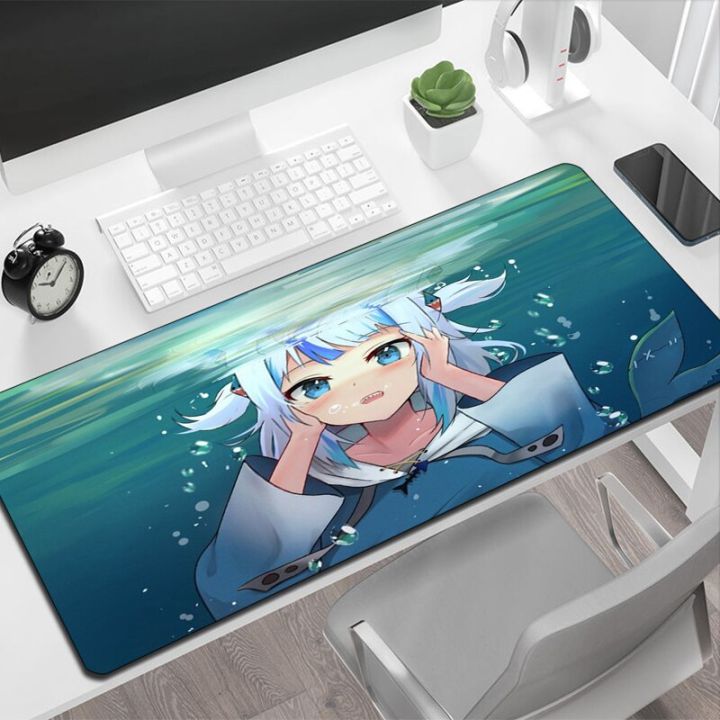 2023 Large Mouse Pad Gamer Gawr Gura Hololive Mausepad Non-slip Mat Pc ...