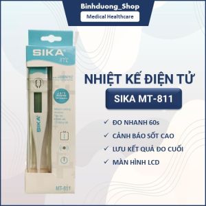 Nhiệt kế điện tử Sika MK-811 có cảnh báo sốt cao sau khi đo an toàn tiện lợi nhanh chóng