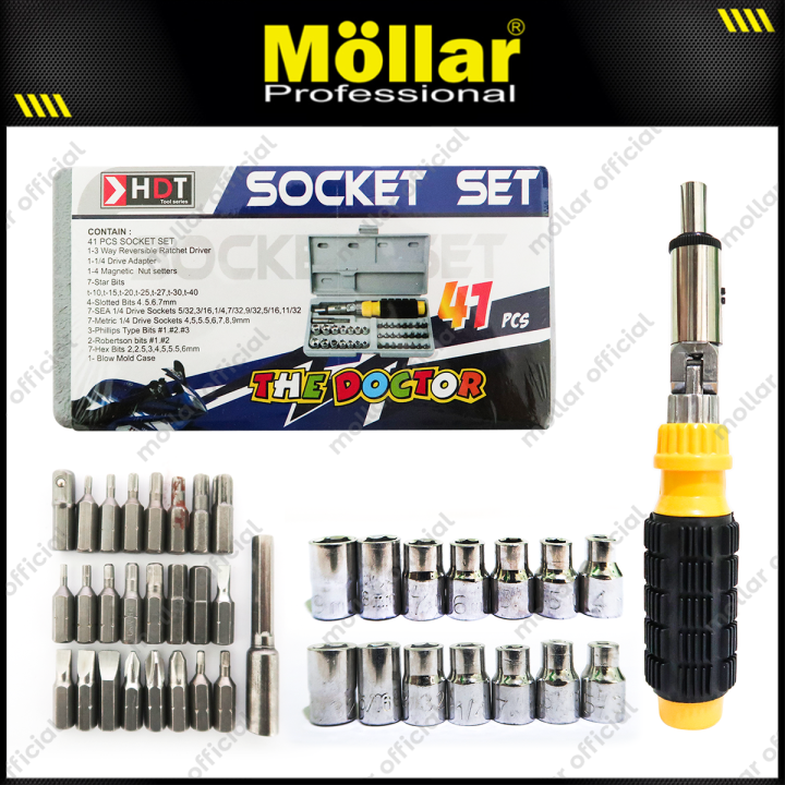 HDT G17631 Kunci Sok Set 41 pcs Mata Socket Obeng Tangan