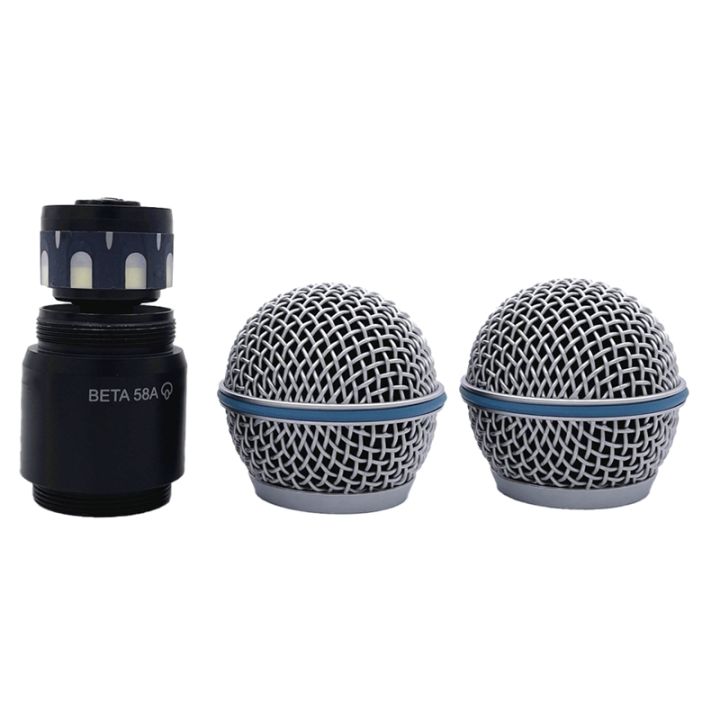 Sessleger 2 Pezzi Capsula Microfonica Dinamica Anti-Howling – Ricambio Per Microfoni, Nero - 3