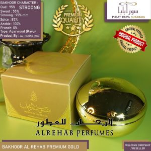Bakhoor/Buhur/Dupa/Bakhor/menyan Al Rehab Gold/Bakhor Premium/Limited Edition/Best Flavor Made in Kingdom Saudi Arabia