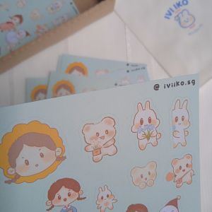 Sticker Hoa Và Mai (9x13cm) | IVI IKO