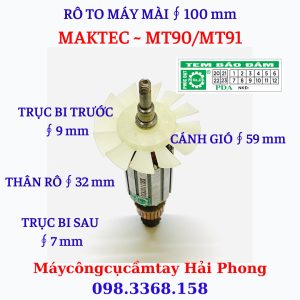 Rô to máy mài góc Mak.tec Mod. MT90 -MT91 (100 mm - 220V - 540W )