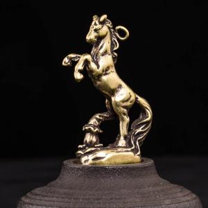 🎉【Low price】🎉LAOPU Vintage Bronze Zodiac Horse Figurines Brass Animal Figurines Pendant Key Chain Pendant