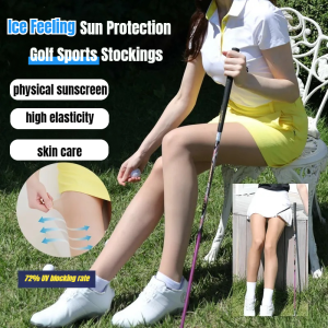 Womens Golf Stockings Thin Pantyhose Bottom Socks Sunscreen Ice Legs Outdoor Sports Bottom Socks