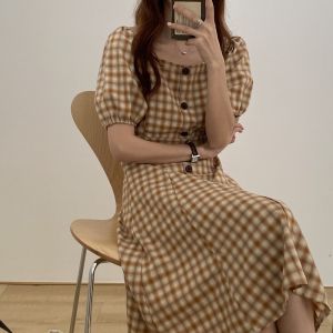 QDshop ชุดเดรสลายสก็อต🌈 ใส่ไปเที่ยวฟาร์มคือดีนะ เข้ากับบรรยากาศสุดๆ🎊 ถ่ายรูปออกมาคือปังมาก