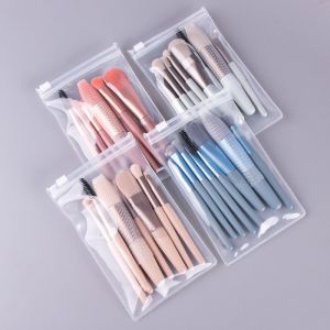 Set Kuas Make Up 8in1 Mini Travel Brush Kosmetik Beauty dengan Pouch / Make Up Tools Isi 8pcs