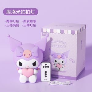 Aibaasaa Sanrio Kuromi Cartoon Wireless LED Night Light Papa Lamp D08  Bedside light desk decor doll model ornament decoration Mood light Atmosphere Light Bedroom Sleeping Light Remote Control table lamp desktop lamp gift Children Sensor light