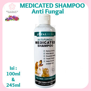 Medicated Shampo Kucing dan Anjing Anti Jamur Bakteri Parasit Mikroba Infeksi Kulit Hewan Peliharaan Shampoo