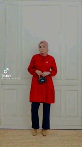 New best seller tunik baju atasan midi wanita dewasa polos lengan panjang kalita arrafi tali pinggang rayon katun  premium terbaru terlaris terkini kekinian modis modern mewah viral ootd gratis ongkir bayar di tempat COD