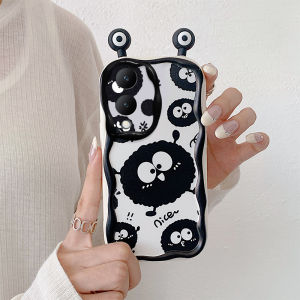 เคสโทรศัพท์ VIVO Y17s Y27 Y27s Y36 4G 5G Y35 Y16 Y22 Y22s Y02 Y02A Y02T Y02s Y01 Y30 5G เคส Phone Case ภาพตลกน่ารักเคสโทรศัพท์รูปการ์ตูนหูพร้อมสายรัดข้อมือปกป้องเลนส์กรอบหลังแบบนิ่ม