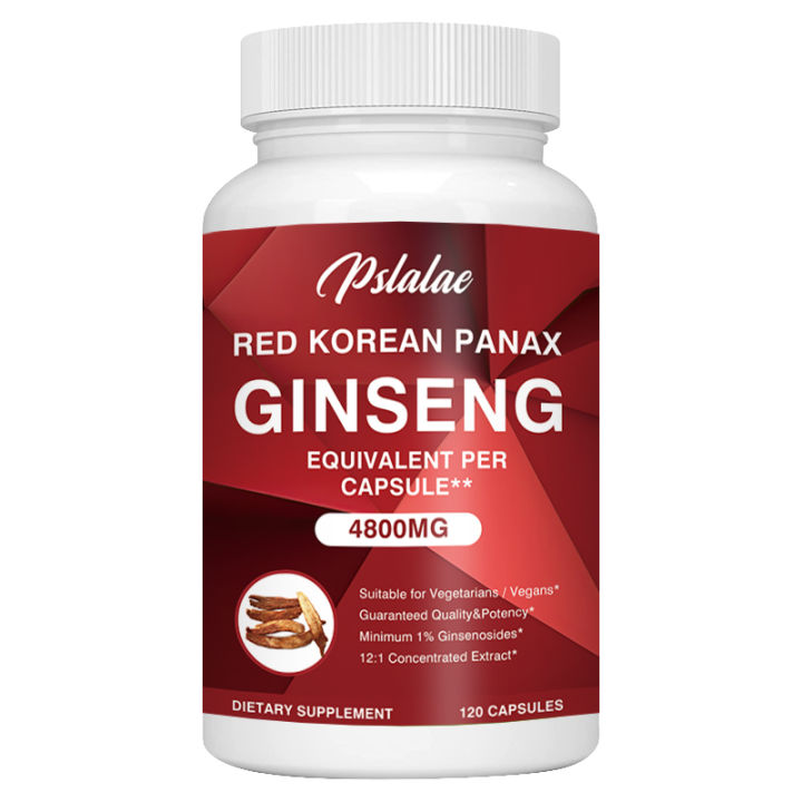 Korean Red Ginseng Capsules Naglalaman ng 121 Concentrated Red